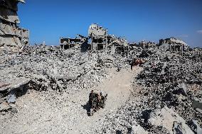 Destroyed Buildings In Jabalia Refugee Camp - Gaza