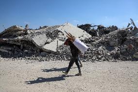 Destroyed Buildings In Jabalia Refugee Camp - Gaza