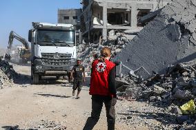 Destroyed Buildings In Jabalia Refugee Camp - Gaza