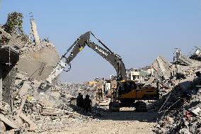 Destroyed Buildings In Jabalia Refugee Camp - Gaza