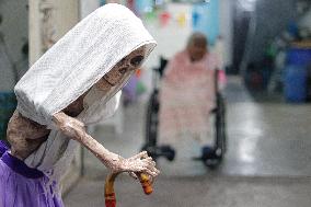 Cardboard Skulls Decorate Tlahuac Streets - Mexico City