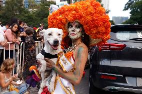 Mega Procession of the Catrinas for Day of the Dead - Mexico City