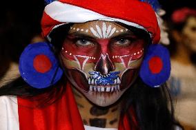 Mega Procession of the Catrinas for Day of the Dead - Mexico City
