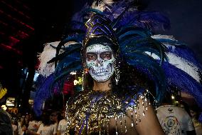 Mega Procession of the Catrinas for Day of the Dead - Mexico City