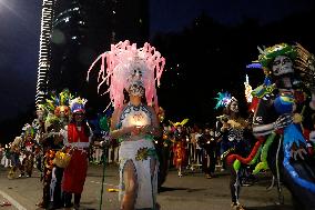 Mega Procession of the Catrinas for Day of the Dead - Mexico City