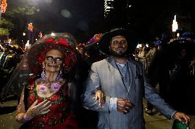 Mega Procession of the Catrinas for Day of the Dead - Mexico City