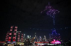 Drone Light Show Celebrates World Cities Day - Chongqing