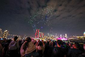 Drone Light Show Celebrates World Cities Day - Chongqing