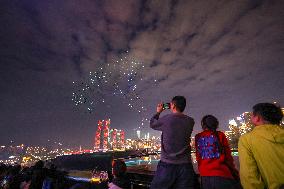 Drone Light Show Celebrates World Cities Day - Chongqing