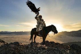 Kazakh Eagle Hunters Preserve Ancient Tradition - Mongolia