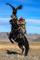 Kazakh Eagle Hunters Preserve Ancient Tradition - Mongolia