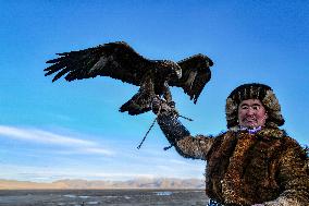 Kazakh Eagle Hunters Preserve Ancient Tradition - Mongolia
