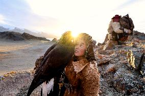 Kazakh Eagle Hunters Preserve Ancient Tradition - Mongolia