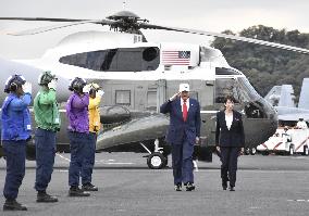 U.S. President Trump at Yokosuka base