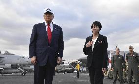 U.S. President Trump at Yokosuka base