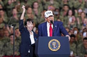 U.S. President Trump at Yokosuka base