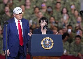 U.S. President Trump at Yokosuka base