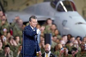 U.S. Secretary of Defense Hegseth at Yokosuka base