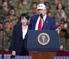 U.S. President Trump at Yokosuka base