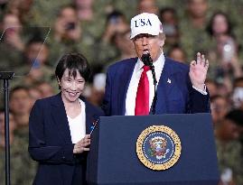 U.S. President Trump at Yokosuka base