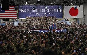 U.S. President Trump at Yokosuka base