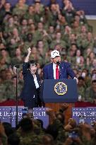 U.S. President Trump at Yokosuka base
