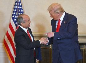 U.S. President Trump meets Japanese business leaders