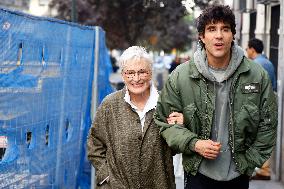 Glenn Close Walks In Madrid With Los Javis