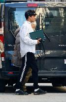 Glenn Close Walks In Madrid With Los Javis