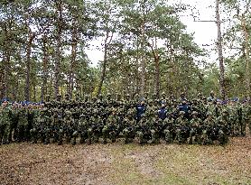 Queen Maxima Visits Royal Netherlands Marechaussee Training - Netherlands