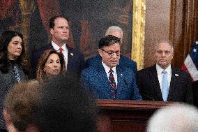 Speaker Johnson Marking The 28th day of the US Government Shutdown - Washington DC