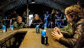 Queen Maxima Visits Royal Netherlands Marechaussee Training - Netherlands