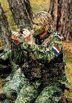 Queen Maxima Visits Royal Netherlands Marechaussee Training - Netherlands