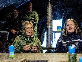 Queen Maxima Visits Royal Netherlands Marechaussee Training - Netherlands