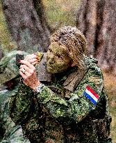 Queen Maxima Visits Royal Netherlands Marechaussee Training - Netherlands