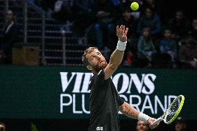 Corentin Moutet vs Reilly Opelka at Rolex Paris Masters 2025 in Paris FA