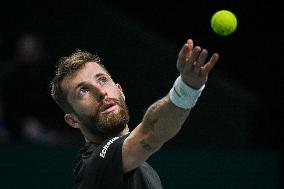 Corentin Moutet vs Reilly Opelka at Rolex Paris Masters 2025 in Paris FA