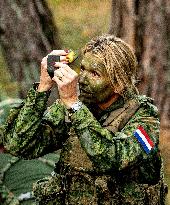 Queen Maxima Visits Royal Netherlands Marechaussee Training - Netherlands