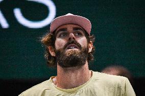 Corentin Moutet vs Reilly Opelka at Rolex Paris Masters 2025 in Paris FA