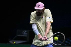 Corentin Moutet vs Reilly Opelka at Rolex Paris Masters 2025 in Paris FA