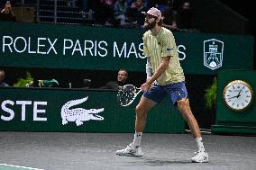 Corentin Moutet vs Reilly Opelka at Rolex Paris Masters 2025 in Paris FA