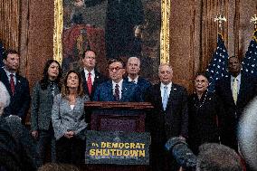 Speaker Johnson Marking The 28th day of the US Government Shutdown - Washington DC