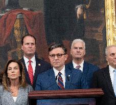 Speaker Johnson Marking The 28th day of the US Government Shutdown - Washington DC
