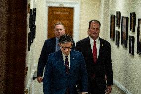 Speaker Johnson Marking The 28th day of the US Government Shutdown - Washington DC