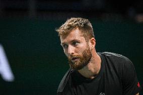 Corentin Moutet vs Reilly Opelka at Rolex Paris Masters 2025 in Paris FA