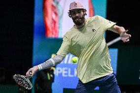 Corentin Moutet vs Reilly Opelka at Rolex Paris Masters 2025 in Paris FA