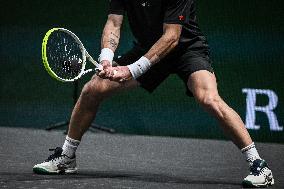 Corentin Moutet vs Reilly Opelka at Rolex Paris Masters 2025 in Paris FA