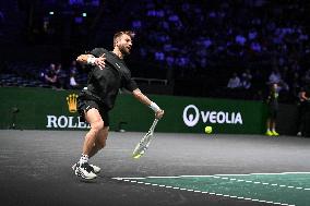Corentin Moutet vs Reilly Opelka at Rolex Paris Masters 2025 in Paris FA