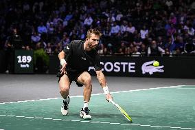 Corentin Moutet vs Reilly Opelka at Rolex Paris Masters 2025 in Paris FA