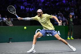 Corentin Moutet vs Reilly Opelka at Rolex Paris Masters 2025 in Paris FA